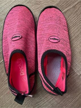 Deckers Pink Kids Slip-On Water Shoes